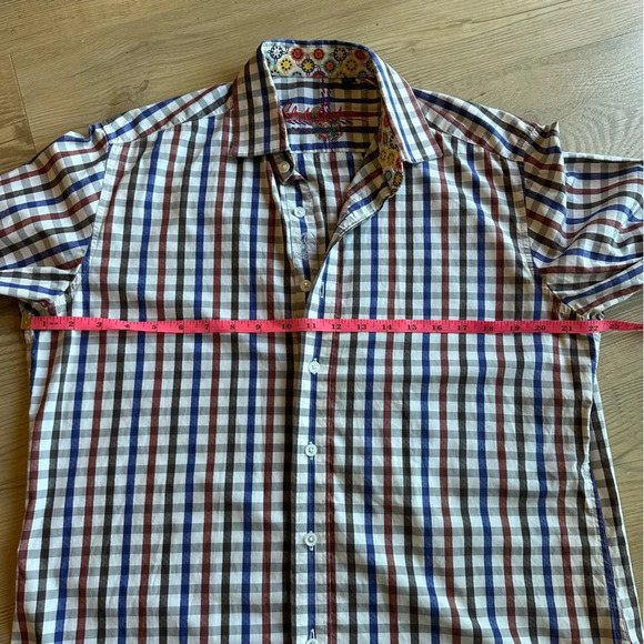 Robert Graham Modern Americana Men’s button down shirt size medium plaid - Picture 12 of 16